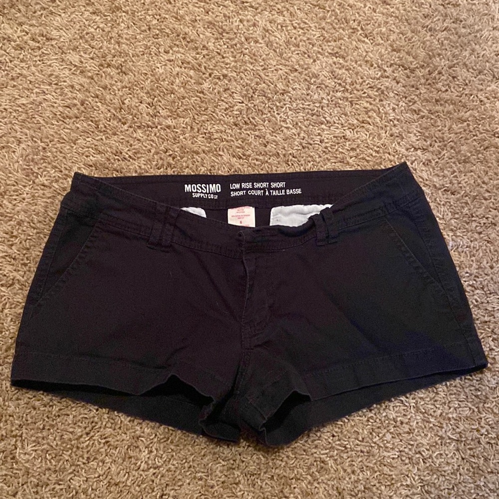 Black Jean Shorts